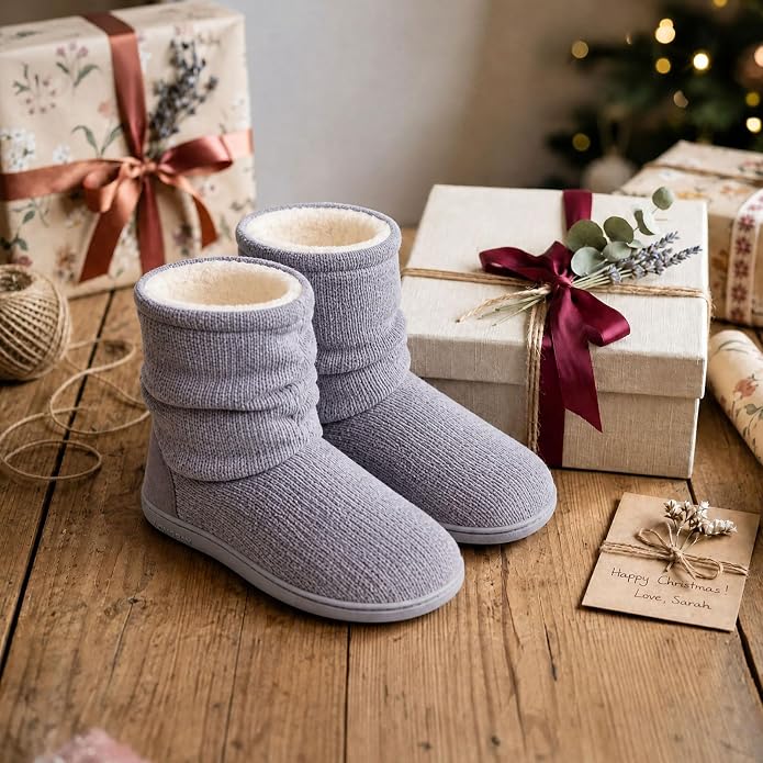 Women'S Slipper Boots Warm Winter Gift House Shoes Indoor Outdoor
